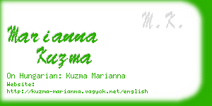marianna kuzma business card